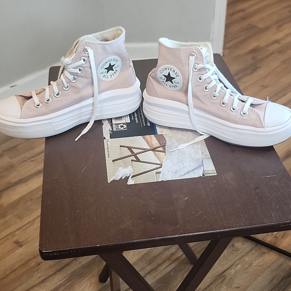 Converse Women's High-Top Sneakers - Light Gray - Picture 7 of 13